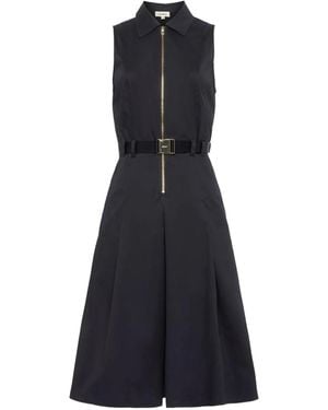 L'Agence Kylo belted shirt dress - Blau