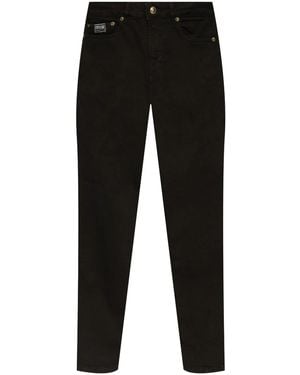 Versace Jeans Couture Logo-Patch Jeans - Black