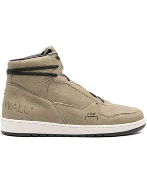 A_COLD_WALL* Luol High-Top Leather Trainers - Brown