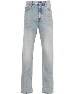 Gucci Mid-Rise Straight-Leg Jeans - Blue