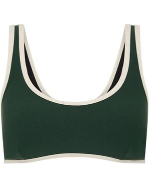 The Upside Santa Fe Brielle Scoop-Neck Sports Bra - Green