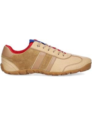 Wales Bonner Suede-Leather Paneled Sneakers - Brown