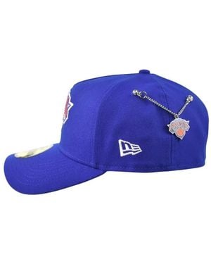 KTZ 59Forty Nba26 Draft New York Knicks Rhinestones Baseball Cap - Blue