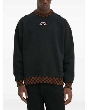 Sprayground Sudadera con ribete a cuadros - Negro
