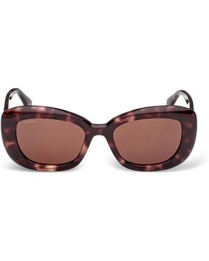 Max Mara Eyewear Oval-Frame Sunglasses - Brown