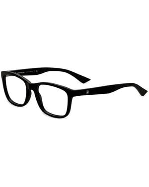 Montblanc Logo-Plaque Square-Frame Glasses - Black