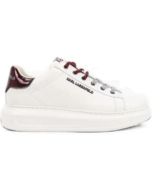 KARL LAGERFELD Logo-Plaque Chunky Trainers - White