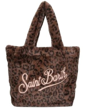 MC2 Saint Barth Sac Cabas Colette À Imprimé Léopard - Brown
