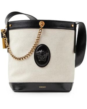 Versace Borsa A Secchiello Pivot Piccola - Nero