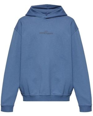 Maison Margiela Logo Hoodie - Blue