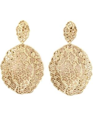 Aurelie Bidermann Dentelle Vergoldete Ohrringe - Mettallic