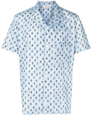 Nick Fouquet Printed Shirt - Blue