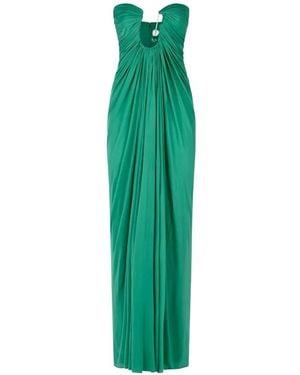 Christopher Esber Robe Longue À Ornements - Vert