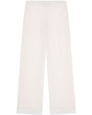 Alanui Kiss By The Book Straight-Keg Trousers - White