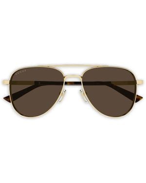 Gucci Gg1962S Double-Bridge Sunglasses - Brown