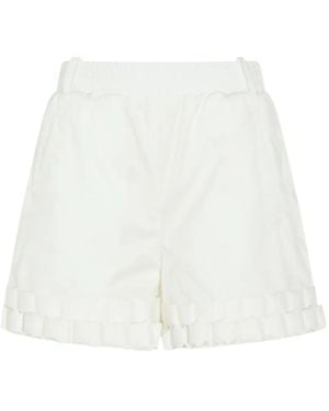 RAXXY Ruffled Shorts - White