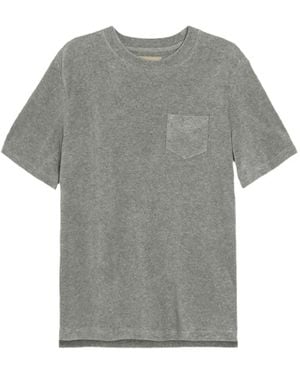 Oas Terry Front-Pocket T-Shirt - Grey