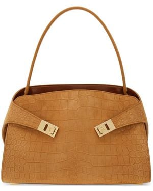 Ferragamo Sac Porté Épaule Hug Soft M - Brown