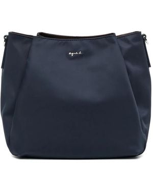 agnès b. Origami Shoulder Bag - Blue
