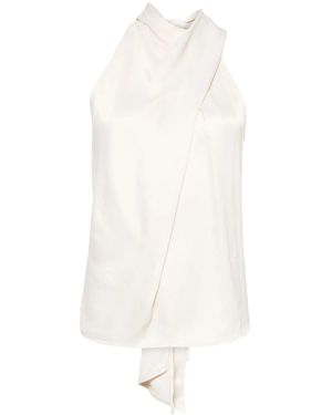 Marques'Almeida Draped Halterneck Top - White