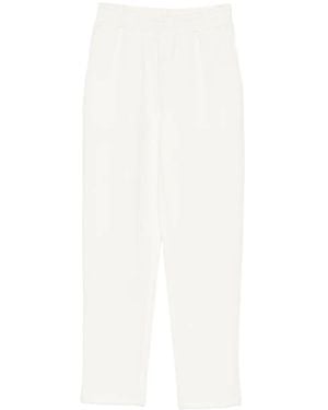 Twinset Elasticated-Waistband Trousers - White