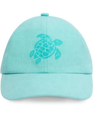 Vilebrequin Turtle-Print Baseball Cap - Blue
