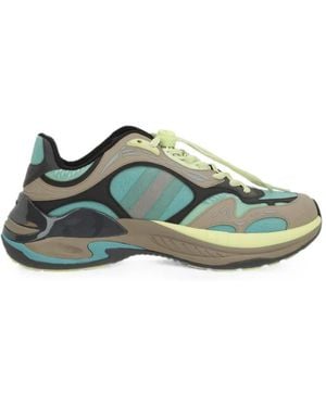 Gucci Paneled Lace-Up Sneakers - Green
