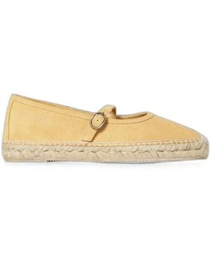 Woolrich Buckle-Fastening Suede Espadrilles - Natural