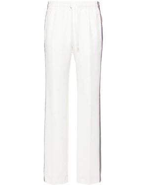 Zadig & Voltaire Pomy Stripe-Detail Crepe Trousers - White