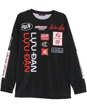 LỰU ĐẠN Sudadera estampada - Negro