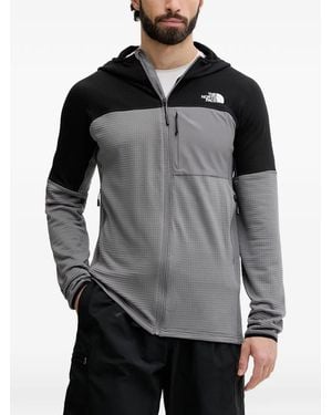 The North Face Stormgap Power Grid Panelled Zip-Up Hooded Jacket - Grey