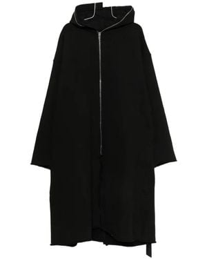 Rick Owens Zip-Up Hooded Jacket - Black