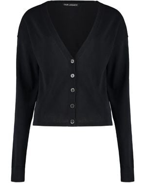Our Legacy Geknöpfter Cardigan - Schwarz