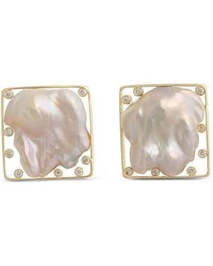 DENISE CASSOU 18Kt Pearl Earrings - White
