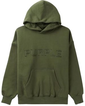 Purple Brand コットン パーカー - グリーン