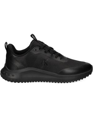 Calvin Klein Logo Trainers - Black