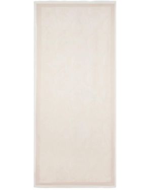 Etro Neutrals Fringed Edge Scarf - White