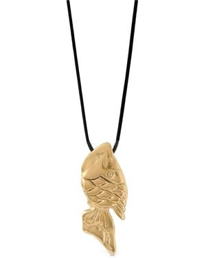 YSSO Pisces Cord Fish Necklace - Metallic