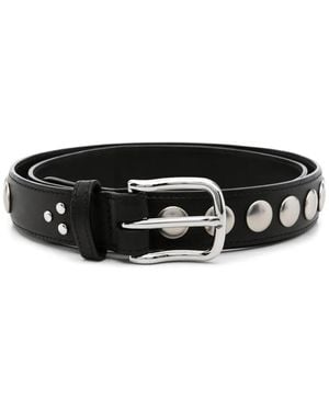 Jérôme Dreyfuss Studded Leather Belt - Black