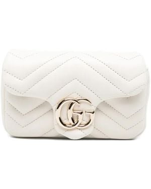Gucci Borsa A Spalla Gg Marmont Matelassé - Bianco