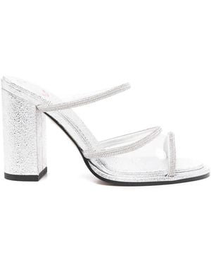 Bettina Vermillon 85Mm Carmen Sandals - White