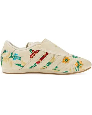 adidas Taekwondo Floral-Embroidered Trainers - Metallic