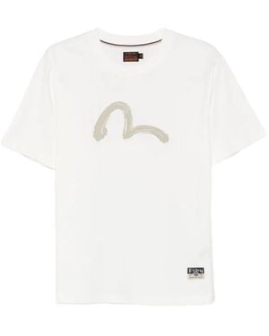 Evisu Camiseta Con Estampado Seagull - Blanco