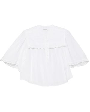Isabel Marant Bluse Mit Biesen Und Rüschen - Weiß