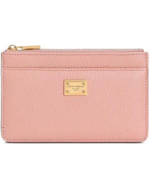 Dolce & Gabbana Calfskin Card Holder - Pink