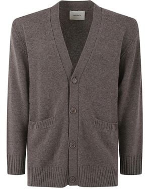 Lisa Yang Cárdigan con bolsillos y botones - Gris