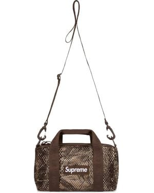 Supreme Mesh Mini Duffle Bag - Brown