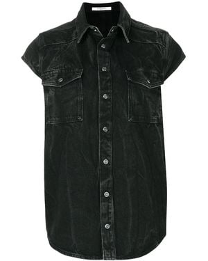 Givenchy Denim Shortsleeved Shirt - Black