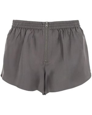 Alexander Wang Elasticated Zip Shorts - Gray