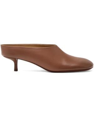 Marsèll Cotama Square-Toe Mules - Brown